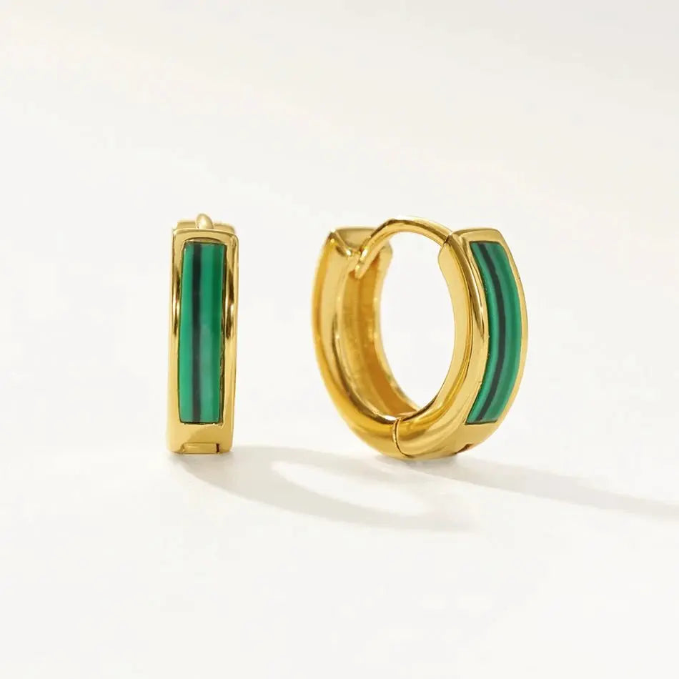 18K Gold Vermeir Opal Hoops shop name