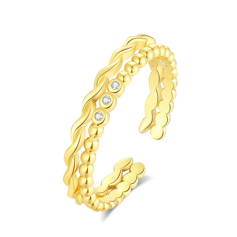 Dainty Stacking Rings Collection Bundle - GOLD