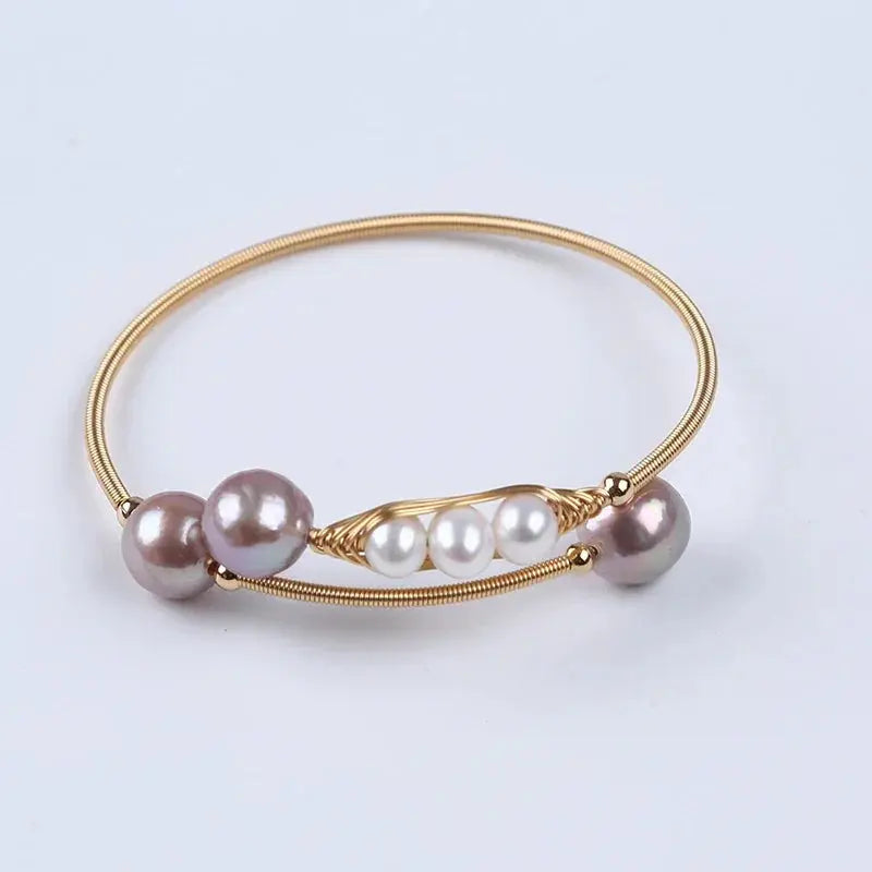 Hot Sale Natural Freshwater Pearl Adjustable Bangles shop name