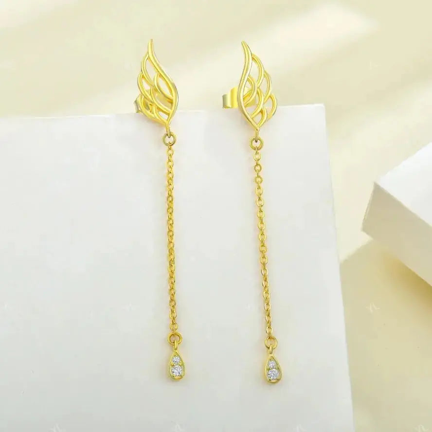 Angel Inspired Wings Tassel Earrings shop name