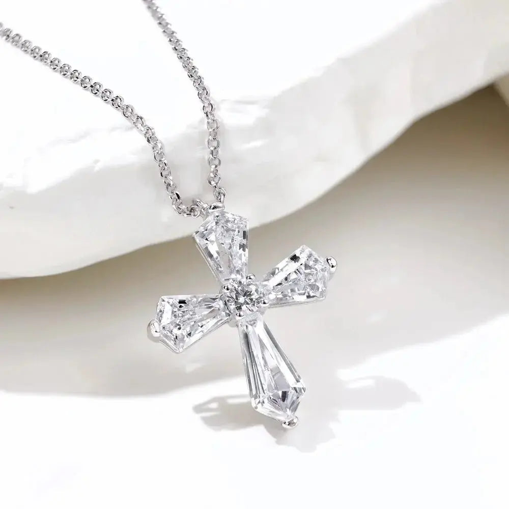 Angelic Cross Pendant Necklace