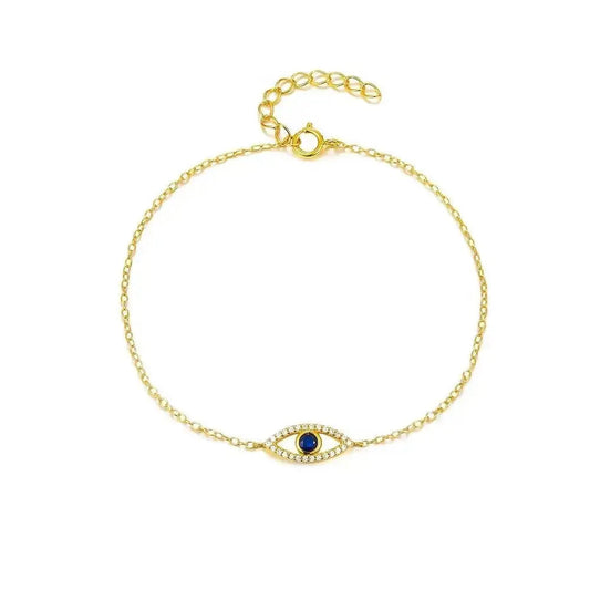 Blue Eye Gold Bracelet