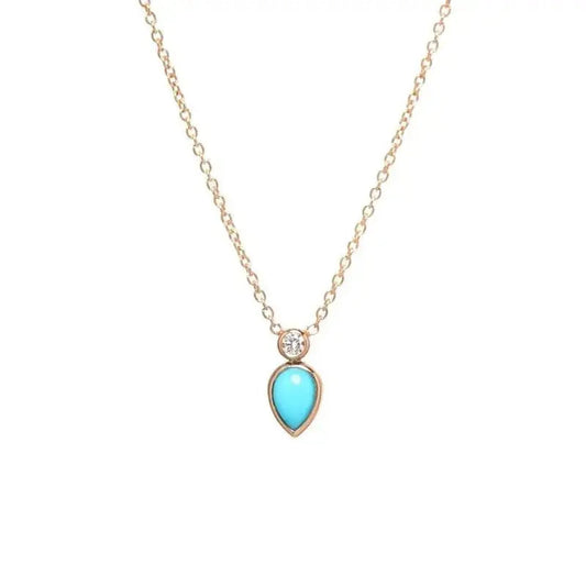 Boho Spirit Turquoise Minimal Necklace