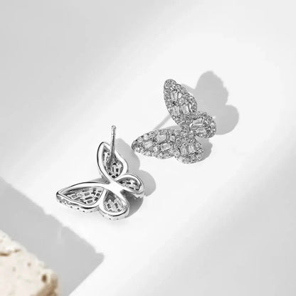 Butterfly Iced-Out Luxury Big Stud Earrings shop name