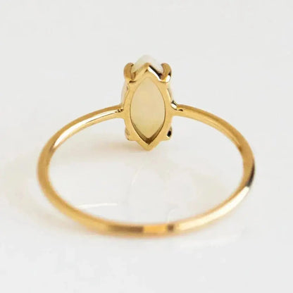 Centre Opal Eye Gold Ring - Limited Edition