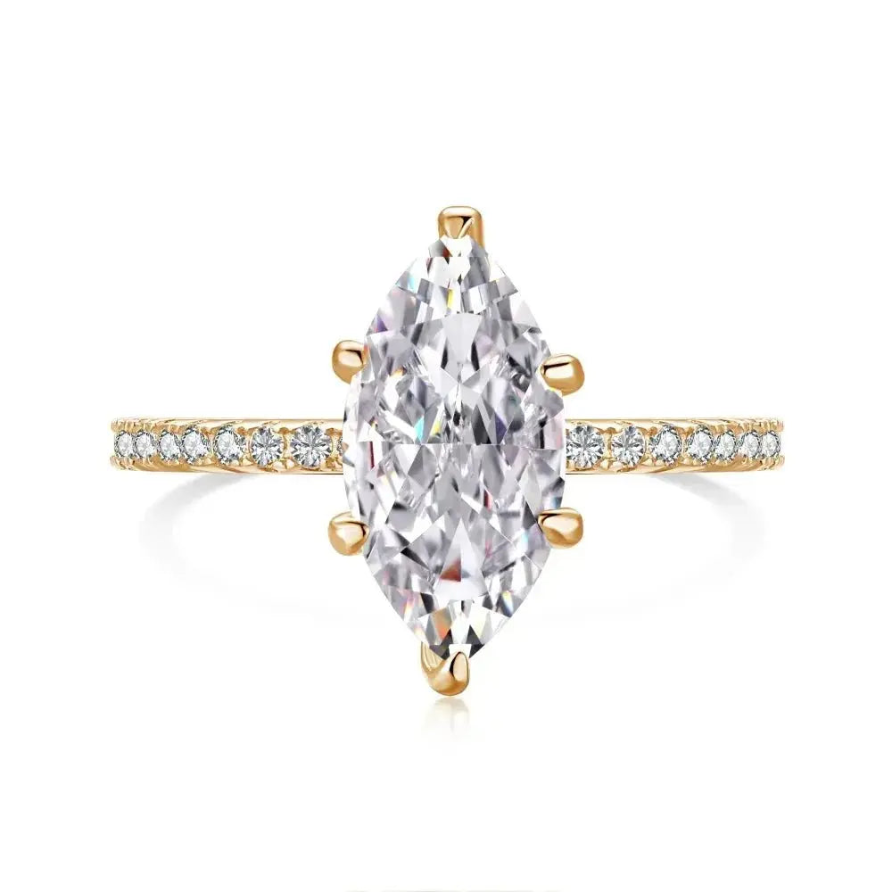 Champagne Marquise Radiant Pave Ring shop name