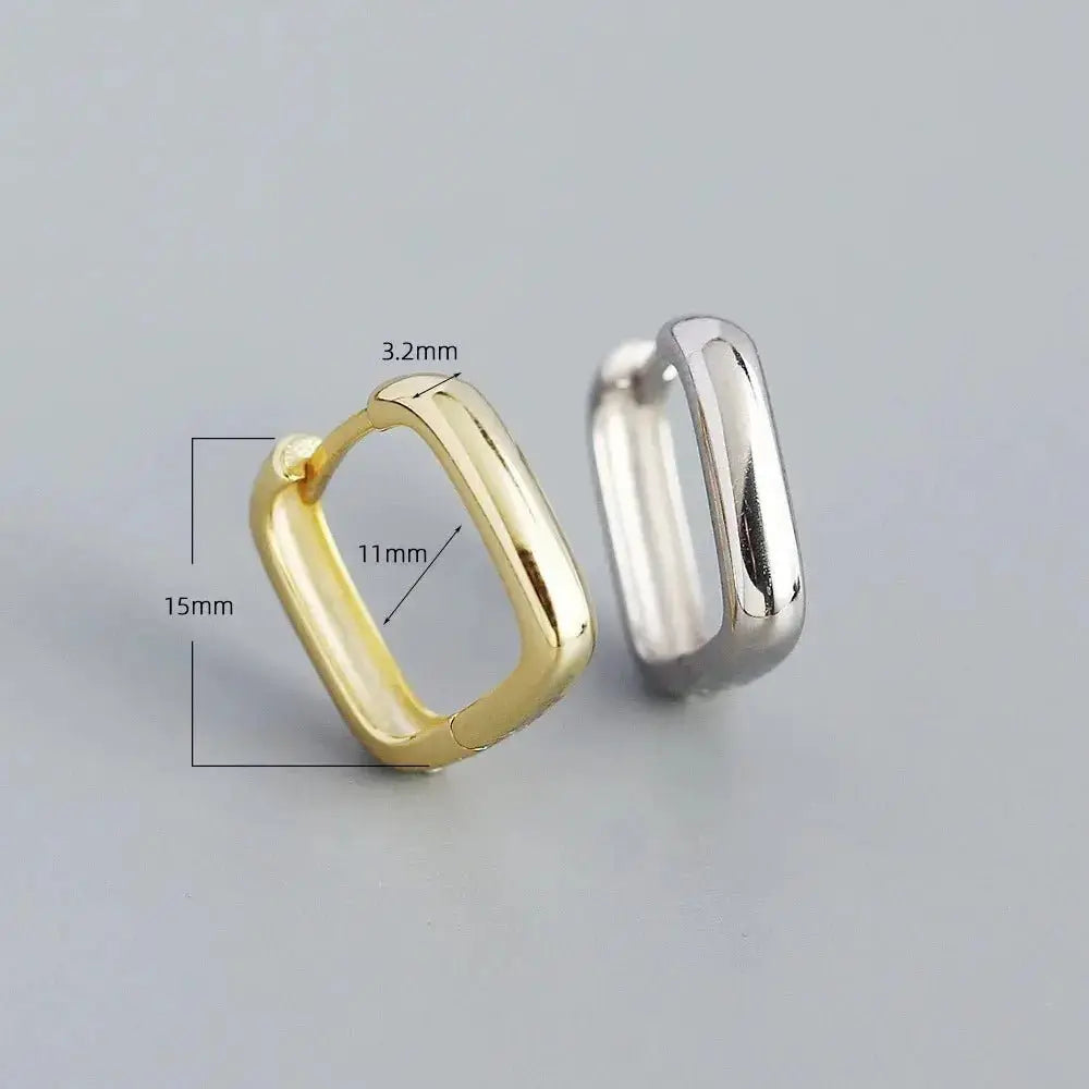 Charming Square Hoop Earrings shop name