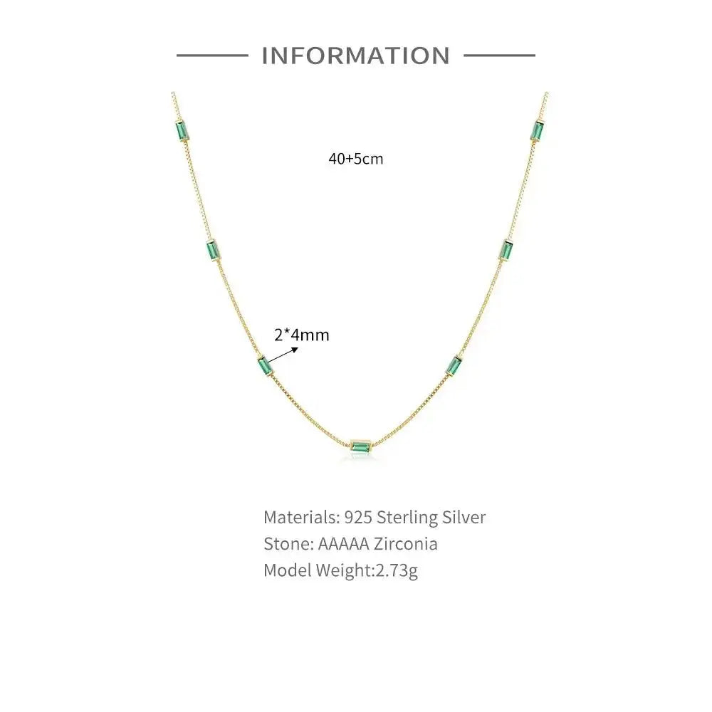 Color Pop Emerald Stacking Necklaces shop name