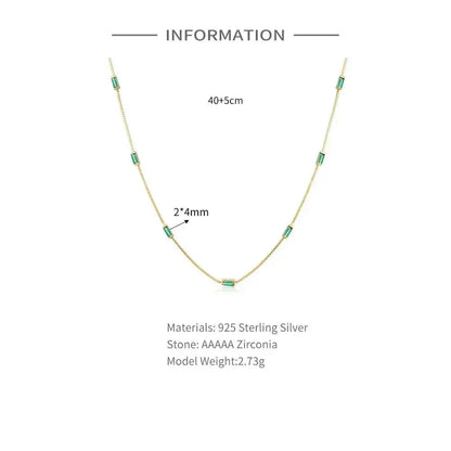 Color Pop Emerald Stacking Necklaces shop name