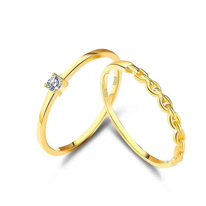 Dainty Stacking Rings Collection Bundle - GOLD