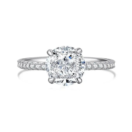 Dazzling Radiant Pave Ring