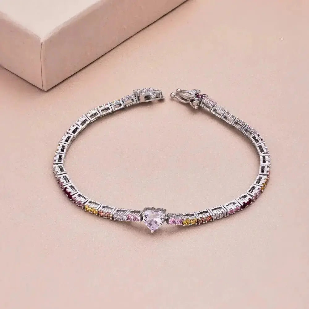 Elegant Candy Pop - Heart Chart Tennis Bracelet shop name