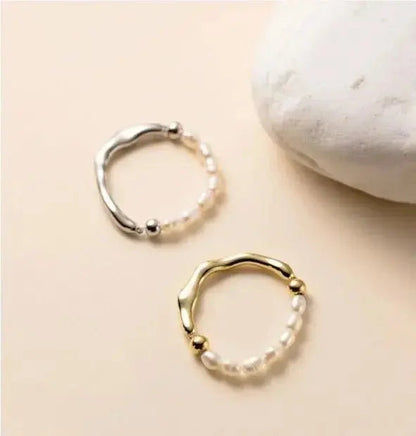 Elegant Pearl Elastic comfort Ring