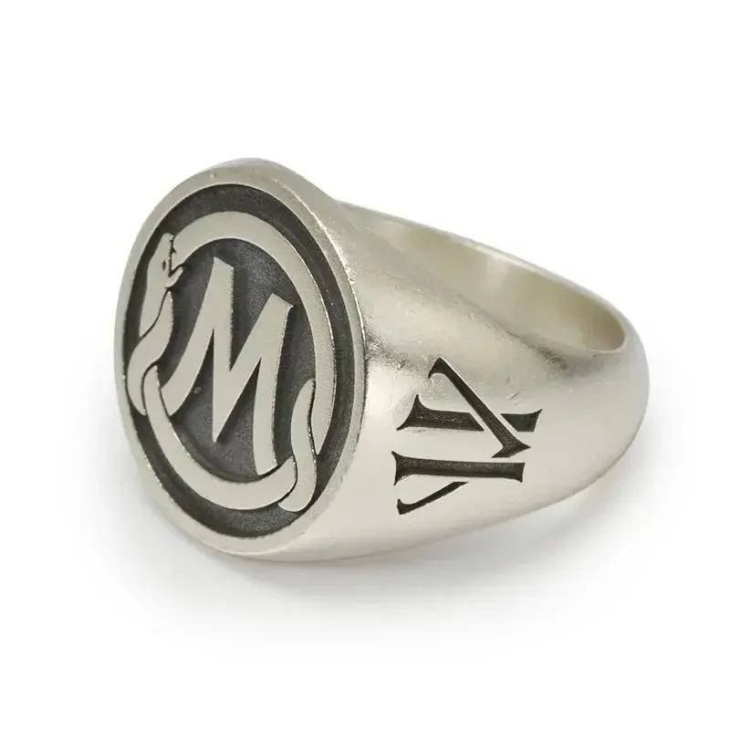 Engraved Personal Signet or Initial Mens Ring shop name