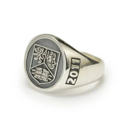 Engraved Personal Signet or Initial Mens Ring shop name