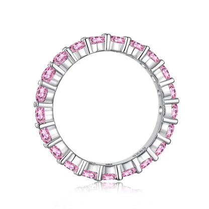 Eternity Thin Stackable Pink Ring