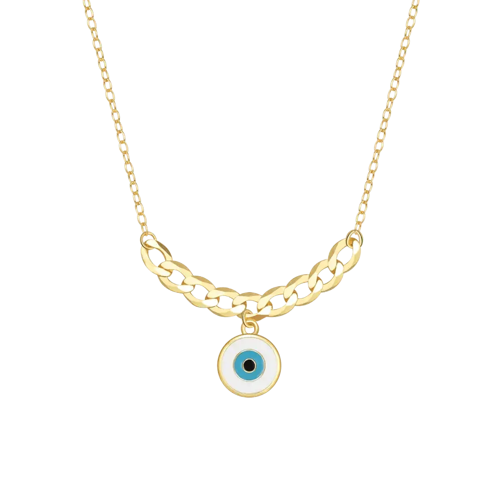 Evil Eye Enamel Religious Necklace shop name