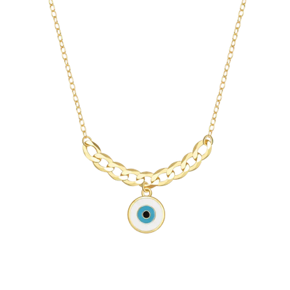 Evil Eye Enamel Religious Necklace shop name