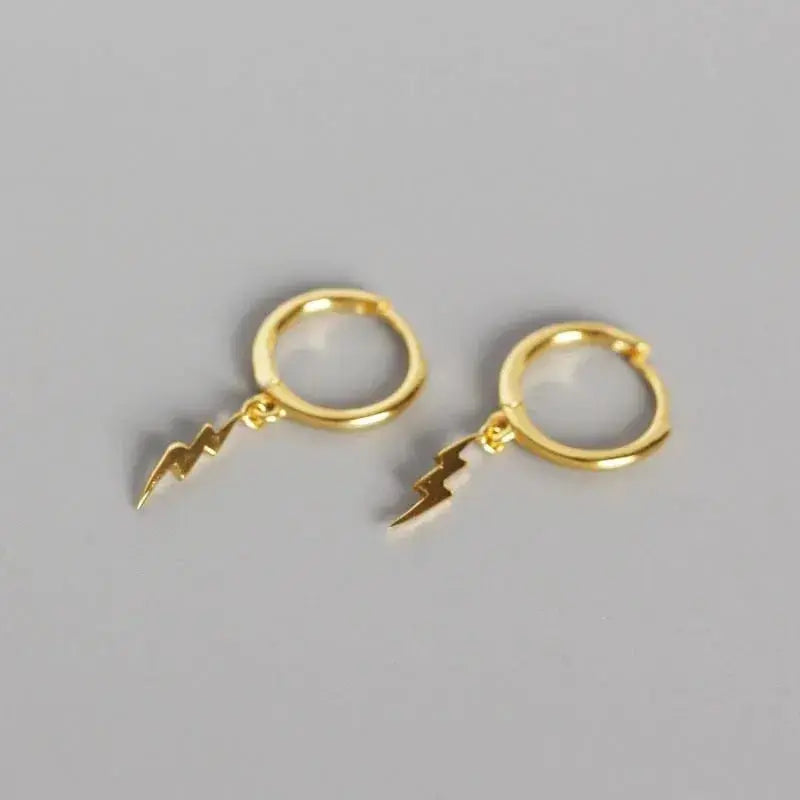 Fashion earrings jewelry 925 sterling silver hoop earrings snake moon star smile 18K gold plated hoop earrings women jewelry YHE0102--Gold shop name