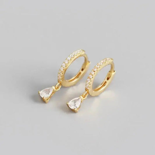 Fashion earrings jewelry 925 sterling silver hoop earrings snake moon star smile 18K gold plated hoop earrings women jewelry YHE0246-Gold