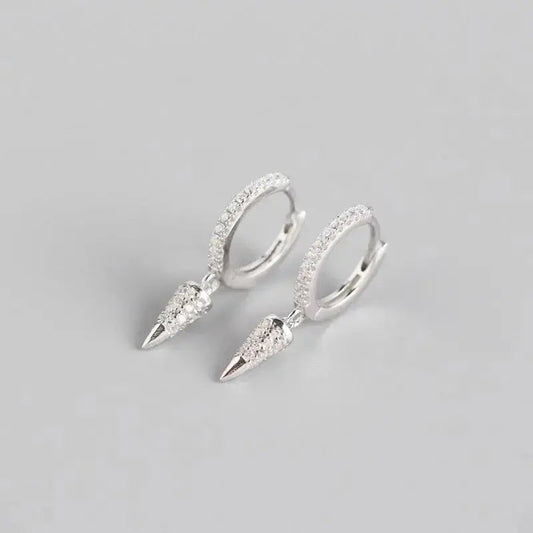 Fashion earrings jewelry 925 sterling silver hoop earrings snake moon star smile 18K gold plated hoop earrings women jewelry YHE0247-White shop name