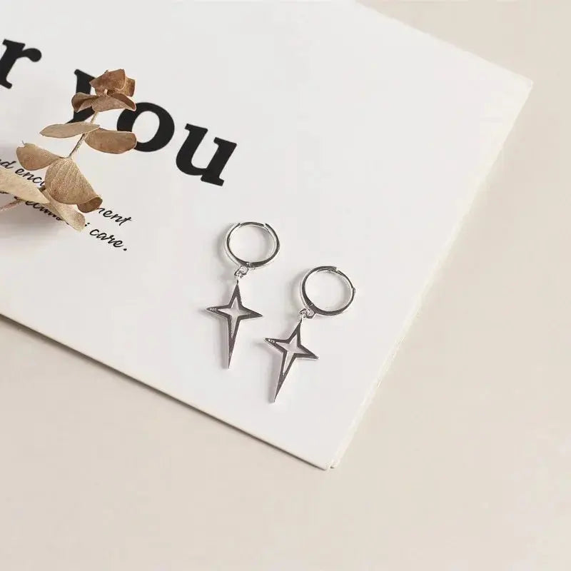 Fashion earrings jewelry 925 sterling silver hoop earrings snake moon star smile 18K gold plated hoop earrings women jewelry YHE088-White shop name