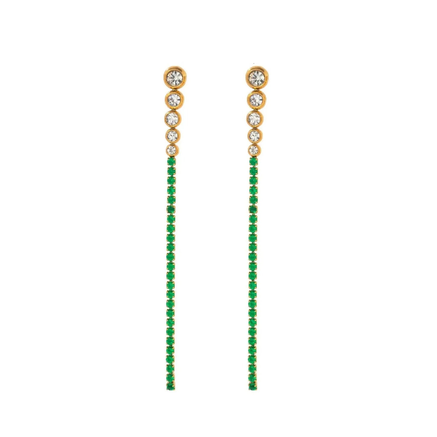 Fashion Extra Long Drop Earrings - Colour PoP