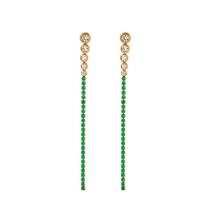 Fashion Extra Long Drop Earrings - Colour PoP