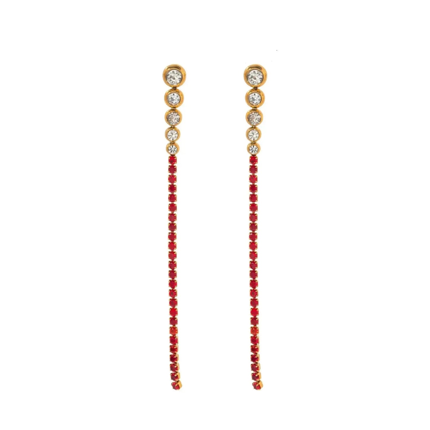 Fashion Extra Long Drop Earrings - Colour PoP