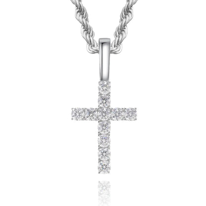 Fine Cross Pendant Moissanite VVS D shop name