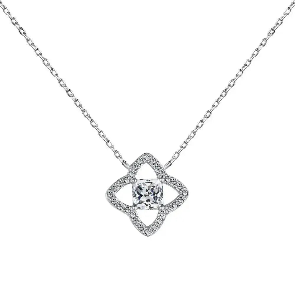 Four Leaf Hollow Clover Lucky Silver Set shop name