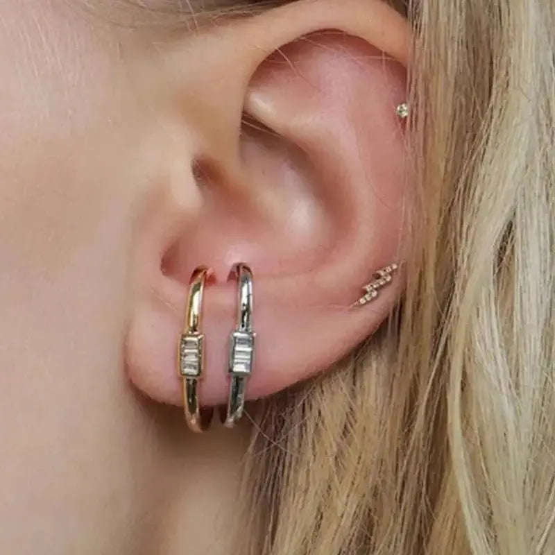 Funky New C Shape Stud Earring