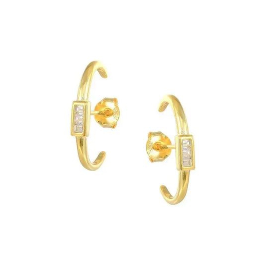 Funky New C Shape Stud Earring