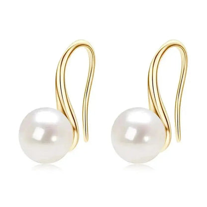 Gold Vermeir Hawaiian Pearl Hook Earrings shop name