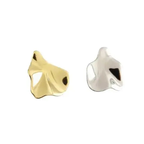 Hammered Surface Shiny Stud Earrings shop name