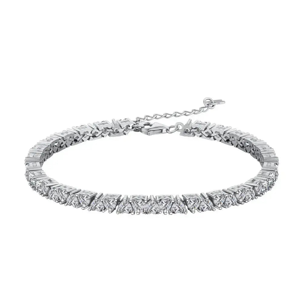 Heart Shaped Cut Love Tennis Bracelet shop name