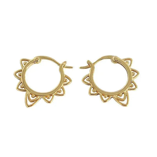 Hollow Boho Hoop Earrings