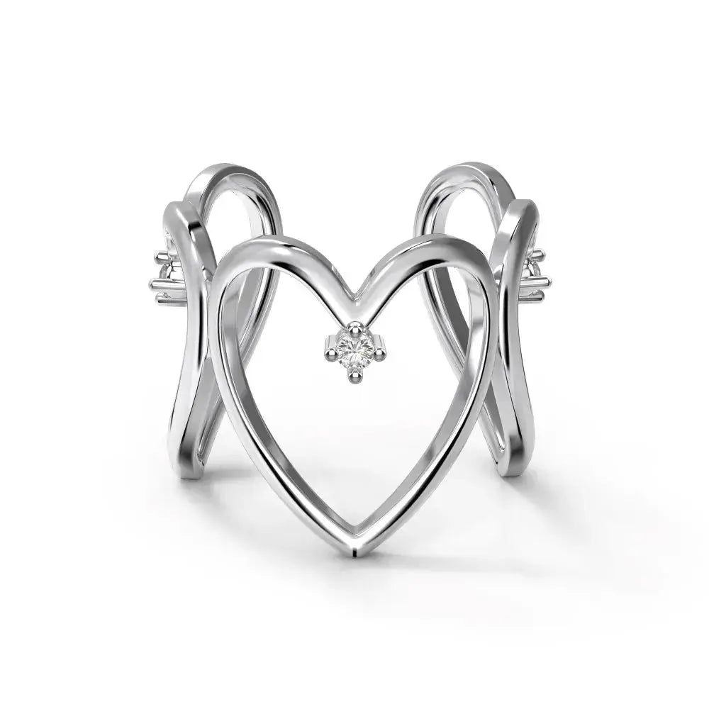 Hollow Heart Open Ring shop name