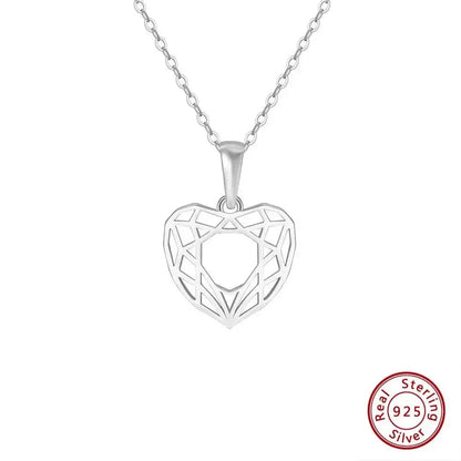 Hollow Heart Pendant Necklace shop name