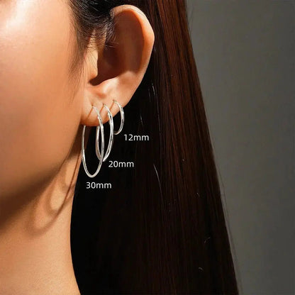 Hollow Three size Set Hoop Earrings