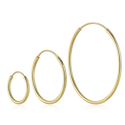 Hollow Three size Set Hoop Earrings