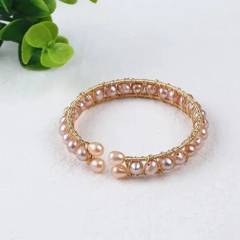 Hot Sale Natural Freshwater Pearl Adjustable Bangles shop name