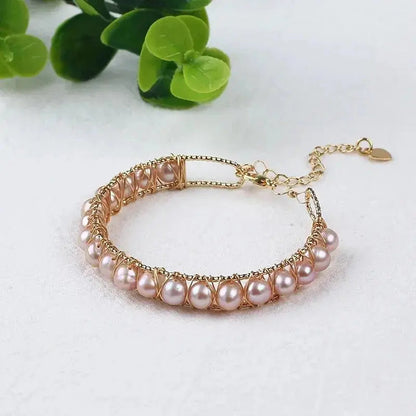 Hot Sale Natural Freshwater Pearl Adjustable Bangles shop name