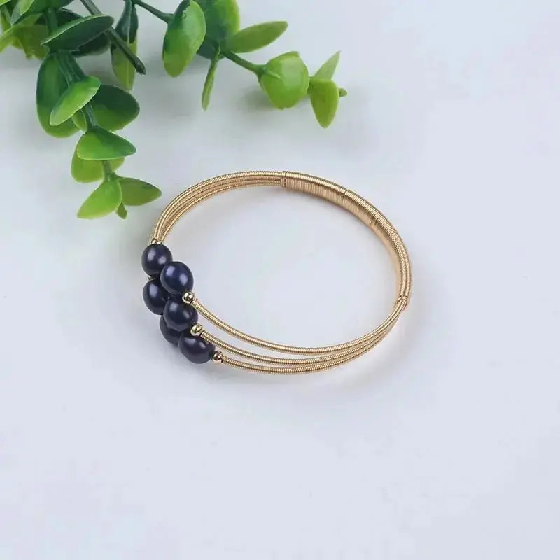 Hot Sale Natural Freshwater Pearl Adjustable Bangles shop name