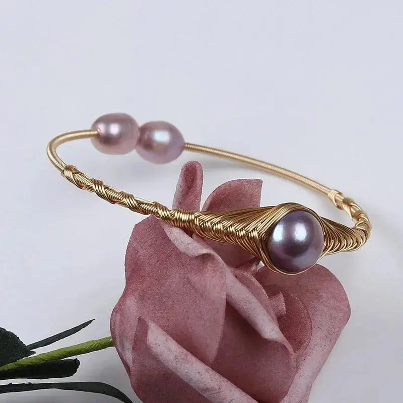 Hot Sale Natural Freshwater Pearl Adjustable Bangles shop name