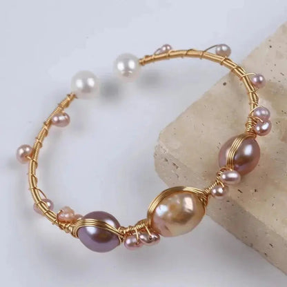 Hot Sale Natural Freshwater Pearl Adjustable Bangles shop name