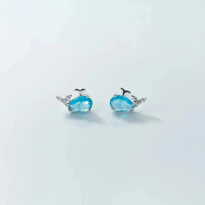 Little Gems Blue Wale Crystal Studs shop name