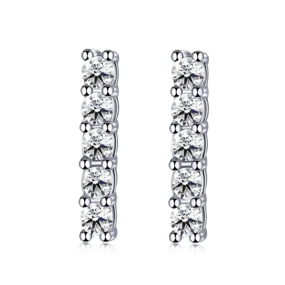 Lux Crystal Heavy Earrings and Stacking