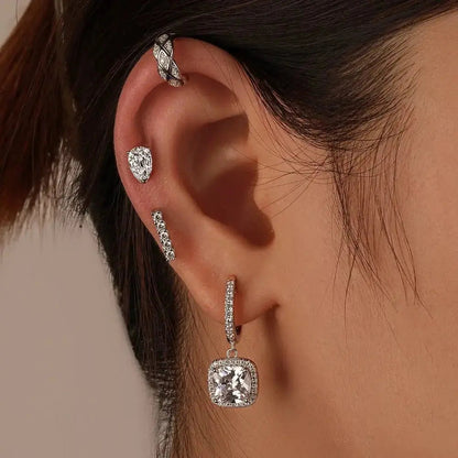 Lux Crystal Heavy Earrings and Stacking