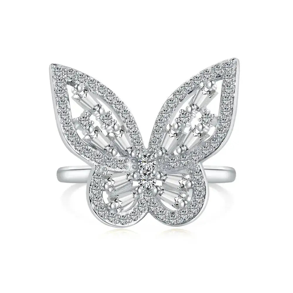 Lux Iced-Out Butterfly Ring shop name